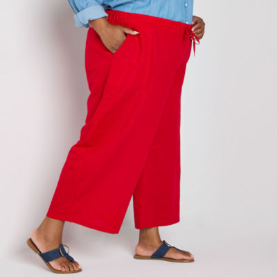 Liz Claiborne Mid Rise Plus Cropped Pants