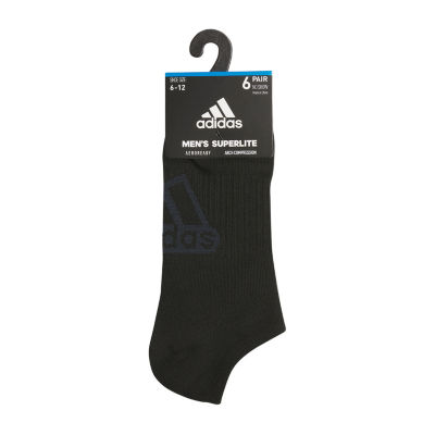 adidas Superlite 6 Pair No Show Socks Mens