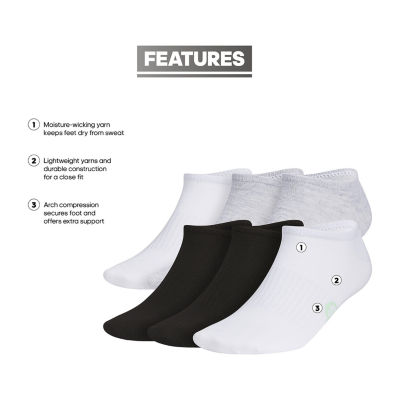 adidas Superlite Mens Multi-Pack 6 Pair No Show Socks