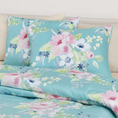 Queen Street Edessa Floral Midweight Comforter Set