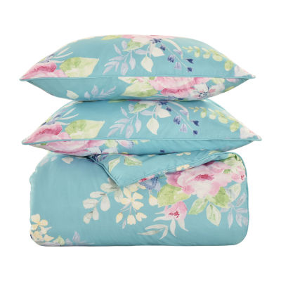 Queen Street Edessa Floral Midweight Comforter Set