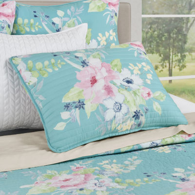 Queen Street Edessa Floral Quilt Set