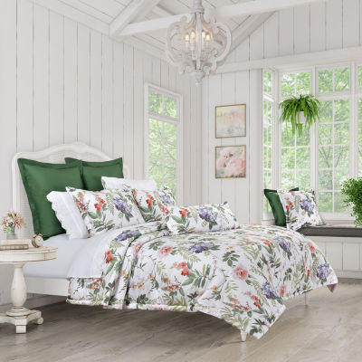 Queen Street Claudia 3-pc. Floral Midweight Comforter Set