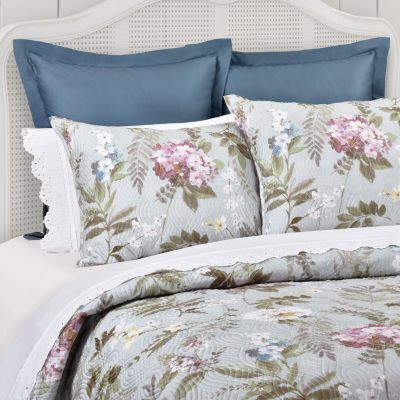 Queen Street Sakura 3-pc. Floral Hypoallergenic Quilt Set