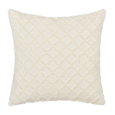 Queen Street Lilith Cream Square Throw Pillow