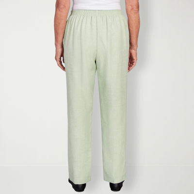 alfred dunner petite flat front pants