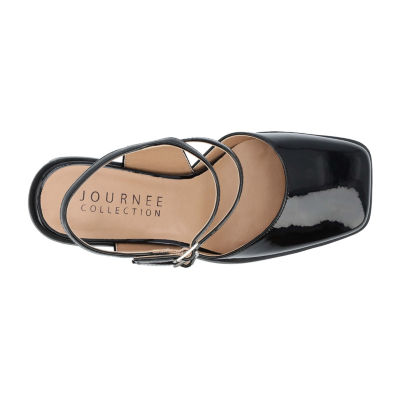 Journee Collection Womens Caisey Stacked Heel Pumps