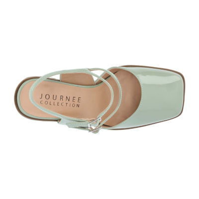 Journee Collection Womens Caisey Stacked Heel Pumps