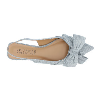 Journee Collection Womens Sabbrina Pointed Toe Ballet Flats