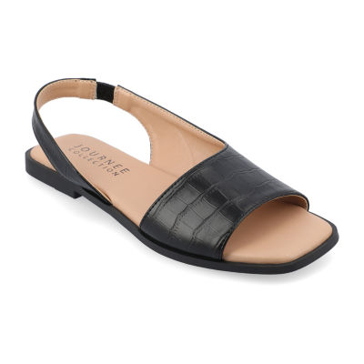 Journee Collection Womens Brinsley Slingback Strap Flat Sandals