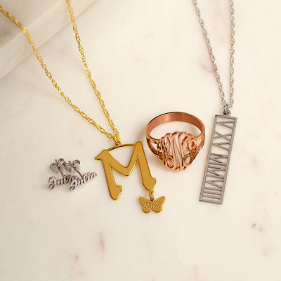 Personalized Name Script Earrings 