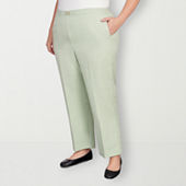 Alfred Dunner Isn'T It Romantic Womens Mid Rise Straight Pull-On Pants,  Color: Lilac - JCPenney
