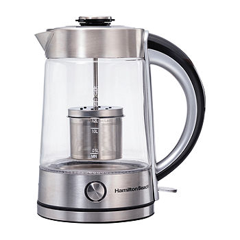 Hamilton Beach® Glass Electric Kettle With Tea Steeper 40868, Color: Black  - JCPenney
