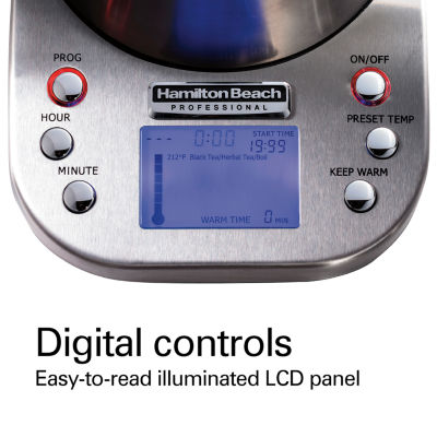 Hamilton Beach® Professional Variable Temperature Programmable Digital Kettle