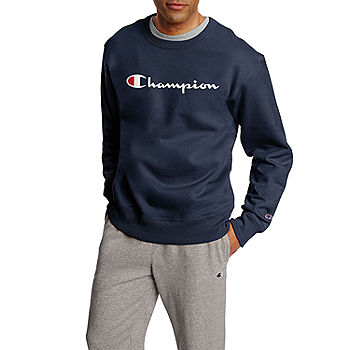 Champion Powerblend Mens Neck Sweatshirt JCPenney Crew - Long Sleeve