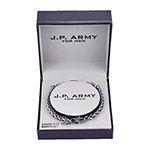 J.P. Army Men's Jewelry Stainless Steel 8 1/2 Inch Wheat Chain Bracelet