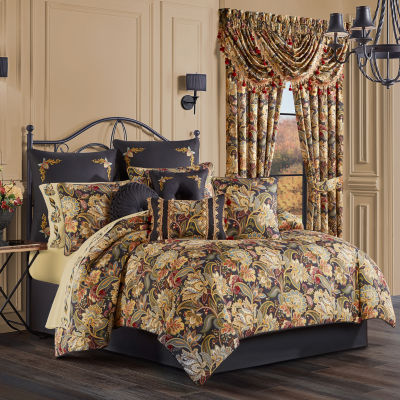 Five Queens Court Stefania 4-pc. Floral Extra Weight Comforter Set