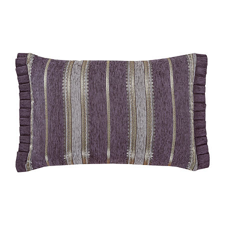 Five Queens Court Dominique Rectangular Throw Pillow, One Size, Purple