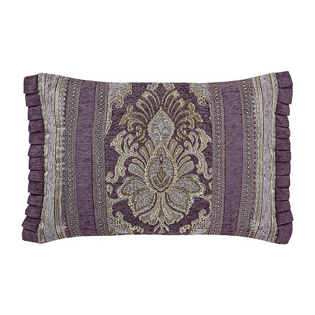 Five Queens Court Dominique Rectangular Throw Pillow, One Size, Purple