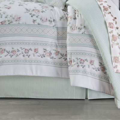 Royal Court Rialto Sage 4-pc. Floral Extra Weight Comforter Set