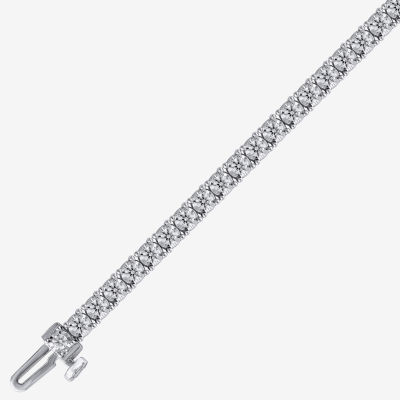 (H-I / I1) 2 CT. T.W. Lab Grown White Diamond 10K White or Yellow Gold 7.25 Inch Tennis Bracelet