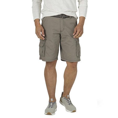 Lee Men's 11.5" Wyoming Belted Loose Fit Cargo Shorts, 32, Beige