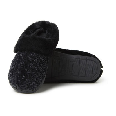 Dearfoams Claire Cable Knit Chenille Womens Clog Slippers