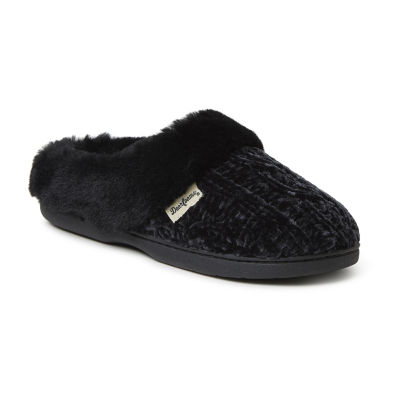 Dearfoams Claire Cable Knit Chenille Womens Clog Slippers