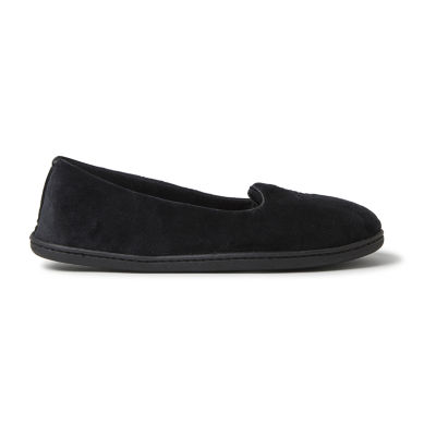 Dearfoams women's rebecca microfiber velour closed back slipper hot sale