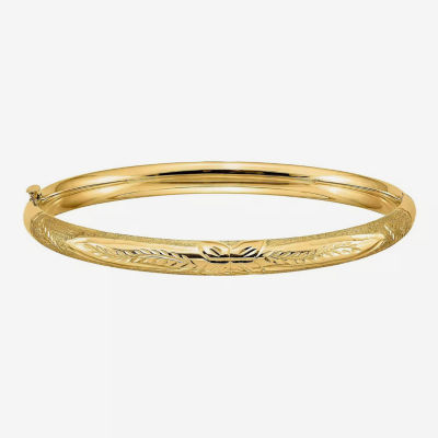 14K Gold Round Bangle Bracelet JCPenney