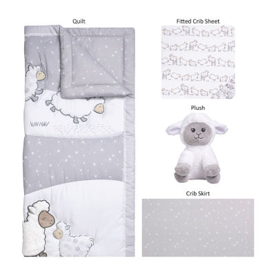 Sammy And Lou 4pc. Crib Bedding Set, Color Gray JCPenney