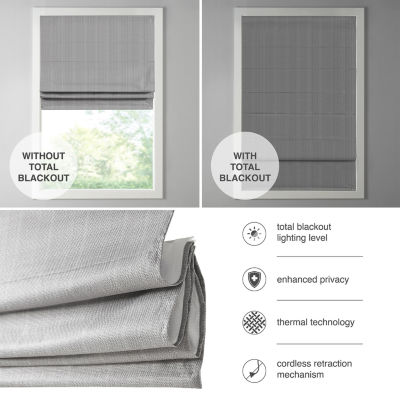 Madison Park Colm Energy Saving Cordless Blackout Roman Shade