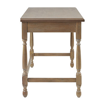 Shop Tabitha Solid Wood Desk with 1 Drawer and turned legs Natural, Desks