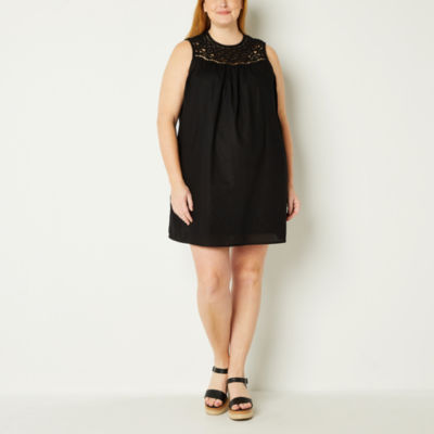 scoop neck a line prom dress Plus Size Solid Colour A Line Dress – Pluspreorder
