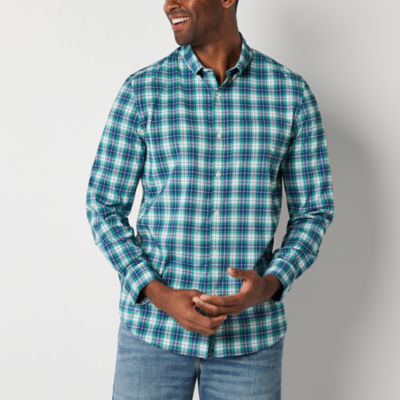 St. John's Bay Performance Mens Classic Fit Long Sleeve ButtonDown