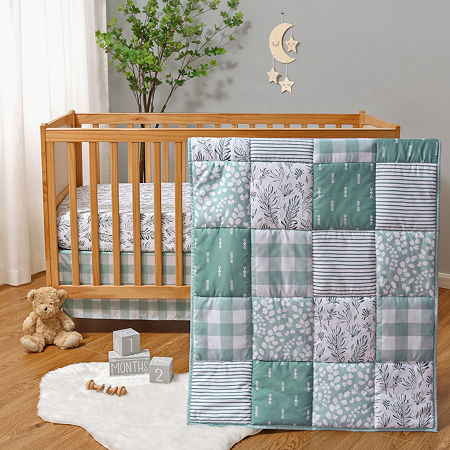 The Peanutshell Sage 3-pc. Crib Bedding Set, One Size, Green