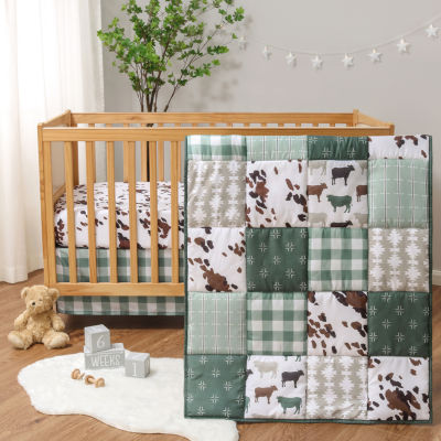 The Peanutshell Boho Farm 3-pc. Crib Bedding Set