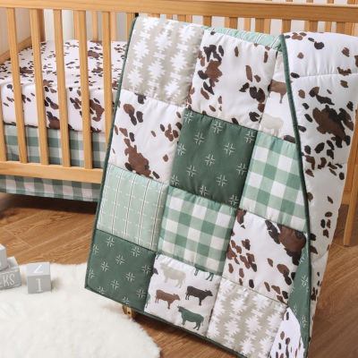 The Peanutshell Boho Farm 3-pc. Crib Bedding Set