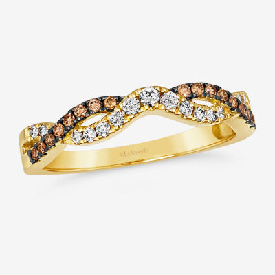 Le Vian® Ring featuring 1/6 CT. Nude Diamonds™  1/8 Chocolate Diamonds® set 14K Vanilla or Honey Gold®