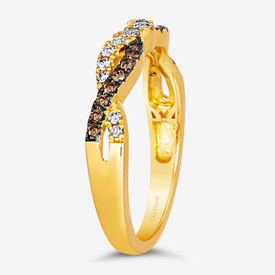 Le Vian® Ring featuring 1/6 cts. Nude Diamonds™, 1/8 Chocolate Diamonds® set 14K Vanilla or Honey Gold®