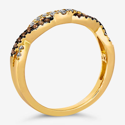 Le Vian® Ring featuring 1/6 cts. Nude Diamonds™, 1/8 Chocolate Diamonds® set 14K Vanilla or Honey Gold®