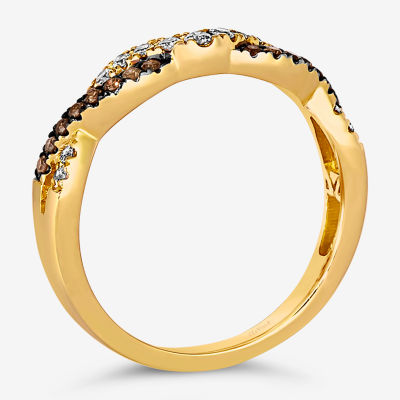 Le Vian® Ring featuring 1/6 CT. Nude Diamonds™  1/8 Chocolate Diamonds® set 14K Vanilla or Honey Gold®