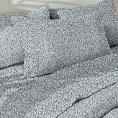 Patina Vie Maison Cotton Printed Wrinkle Resistant Sheet Set