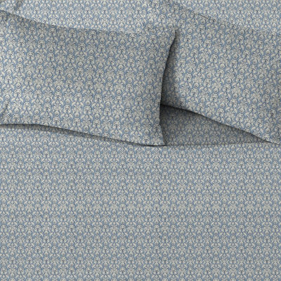 Patina Vie Maison Cotton Printed Wrinkle Resistant Sheet Set
