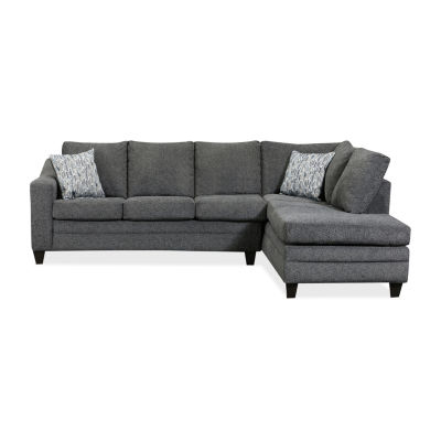 Sullivan 2-Piece Chenille Left-Arm Sofa Sectional with Chaise