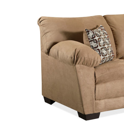 Savannah Pad-Arm Upholstered Loveseat