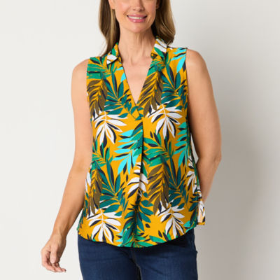 Liz Claiborne Womens Sleeveless Blouse