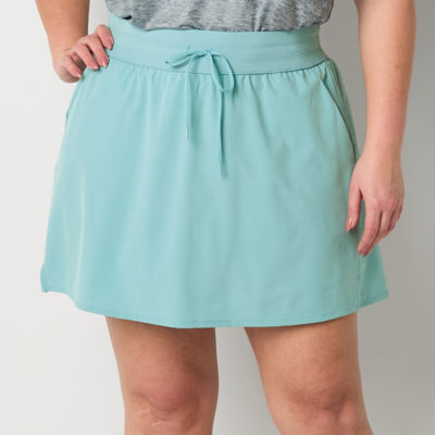 Xersion Womens Plus Mid Rise Woven Skort