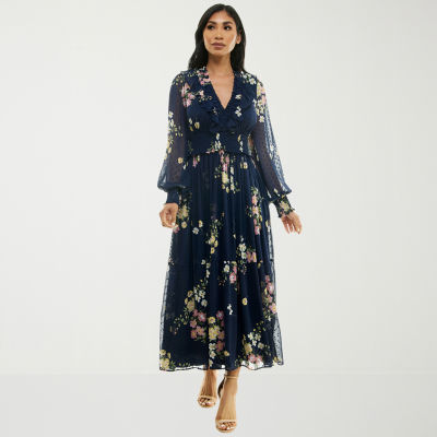 Premier amour sleeveless outlet floral maxi dress