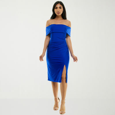 Premier amour off the shoulder best sale sheath dress